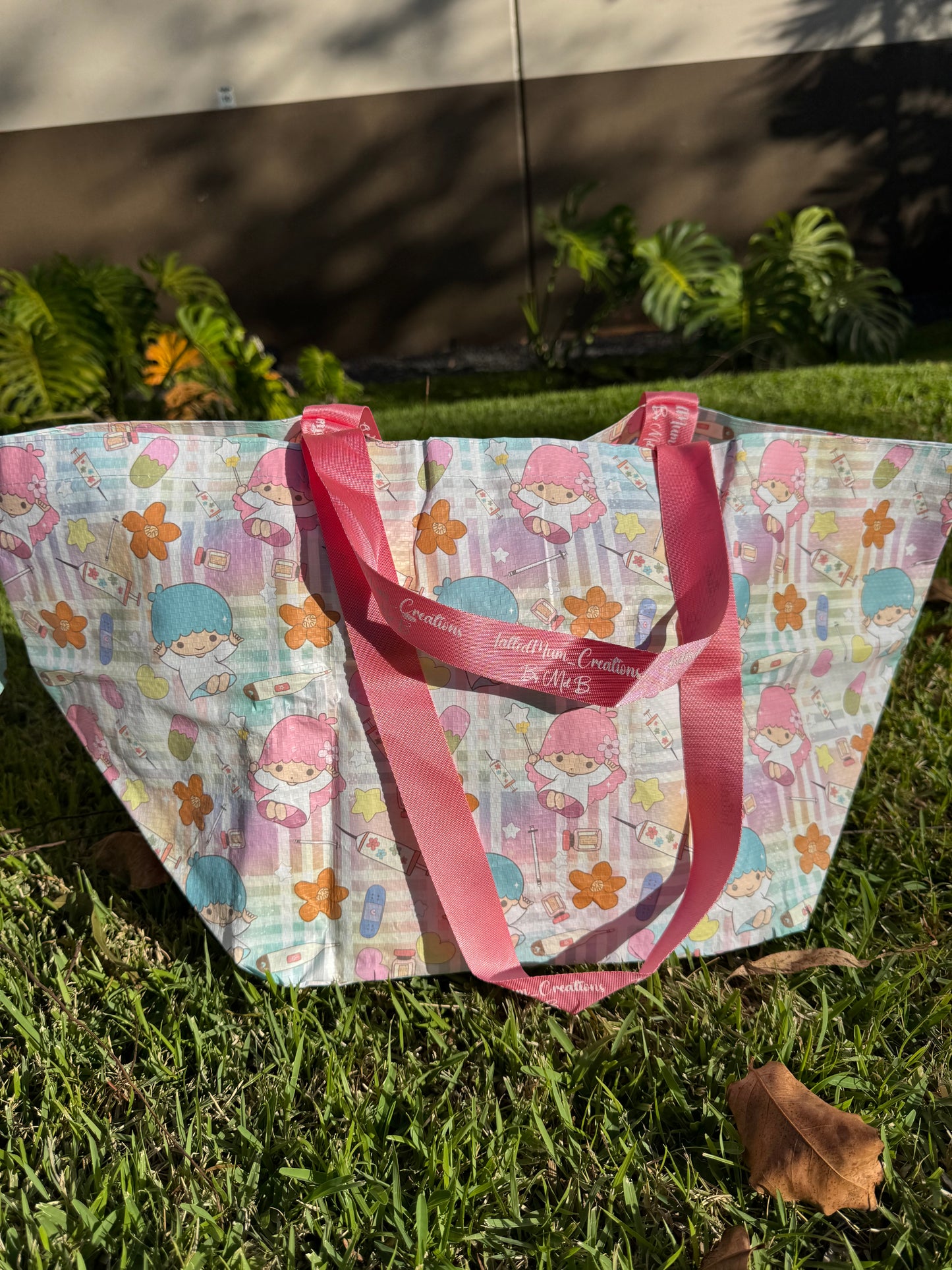 Bebeh Bag Twin Star IVF Pink Palaka