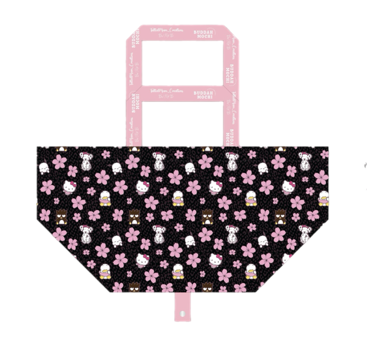 Bebeh Bag Black Sanrio PINK STRAPS