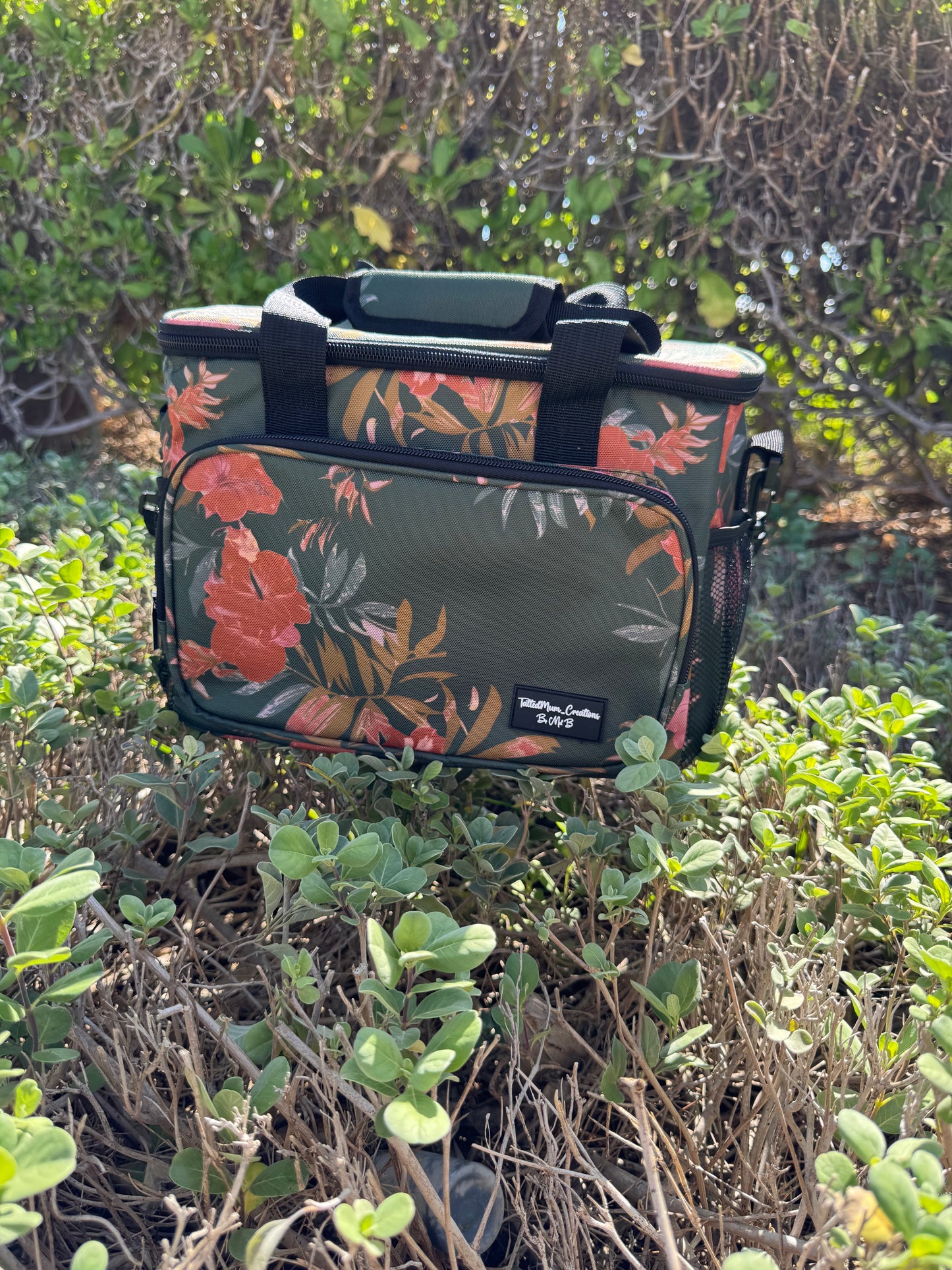 Green Hibiscus Lunch Cooler Bag XL