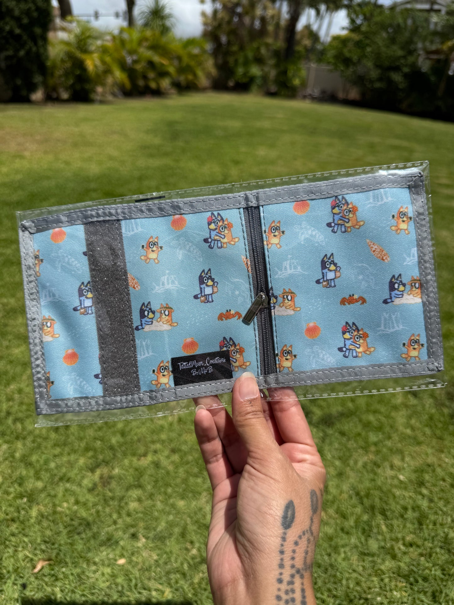 Kids Velcro Wallet - Bluey