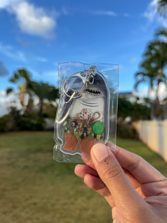 Shark head! Shaker Keychain
