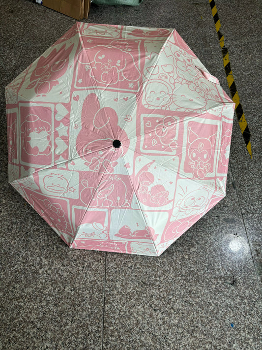 Sanrio Block Pink golf umbrella