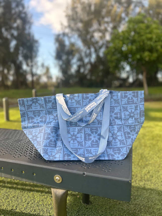 Bebeh Bag Blue Kuiki Collab with Anuenue Palaka