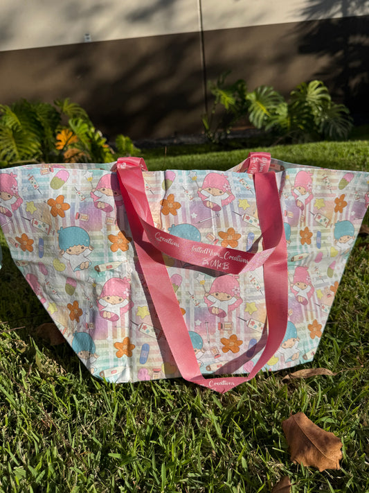 Bebeh Bag Twin Star IVF Pink Palaka