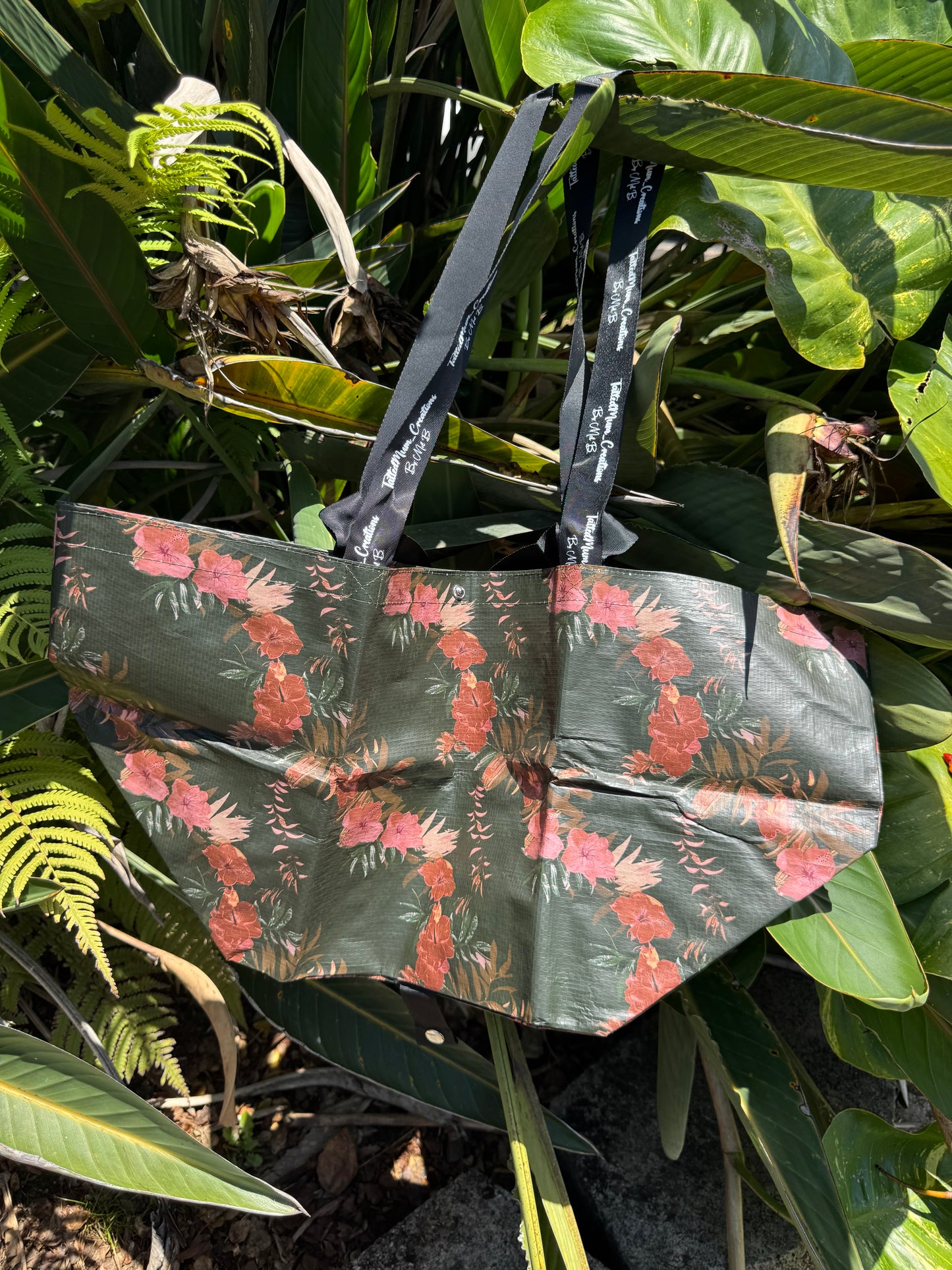 Bebeh Bag Green Hibiscus
