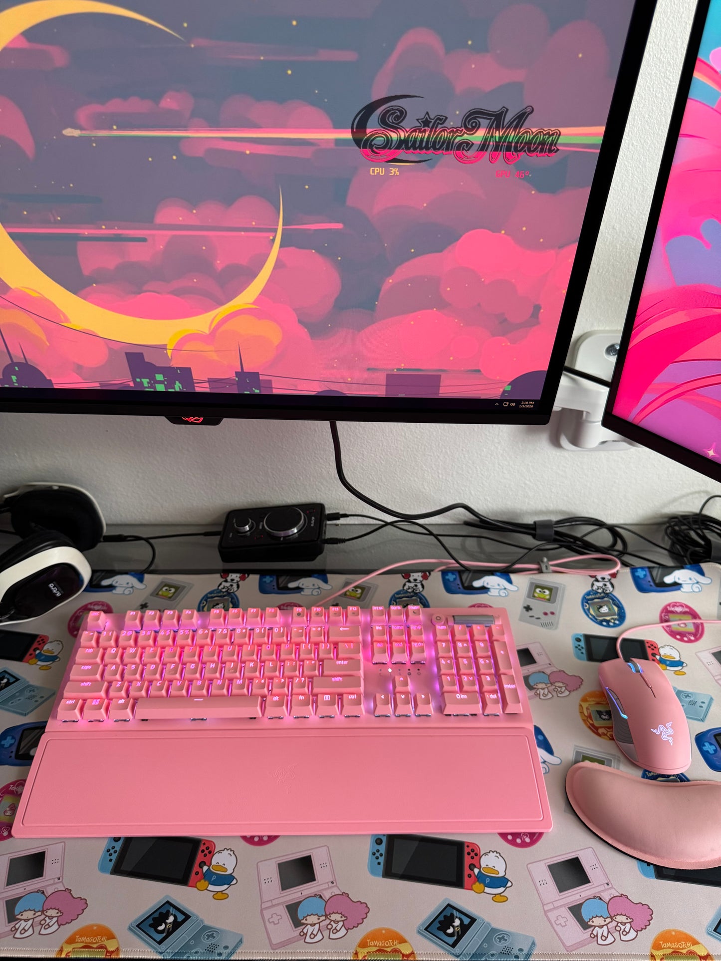 XL Desk Mat Sanrio Gamer