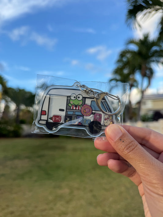 Sanrio Manapua Truck Shaker Keychain