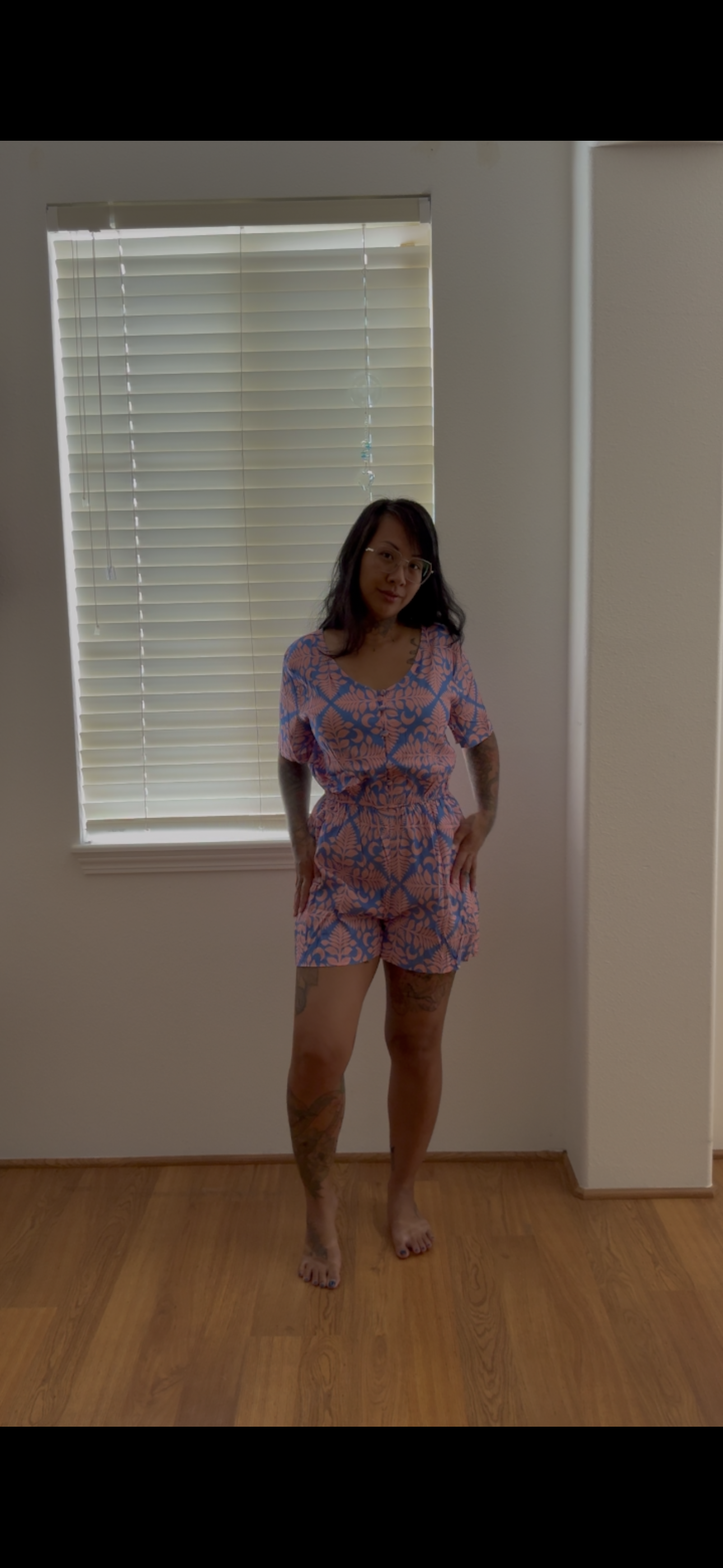 Cotton Candy Quilt Romper