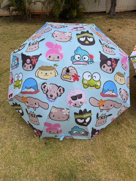 Teal Sanrio umbrella