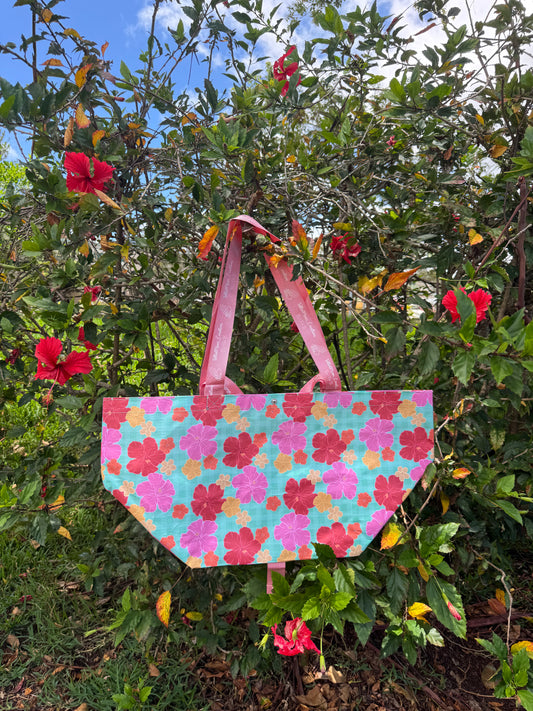 Bebeh Bag Collab with Rainey Days Green Hibiscus