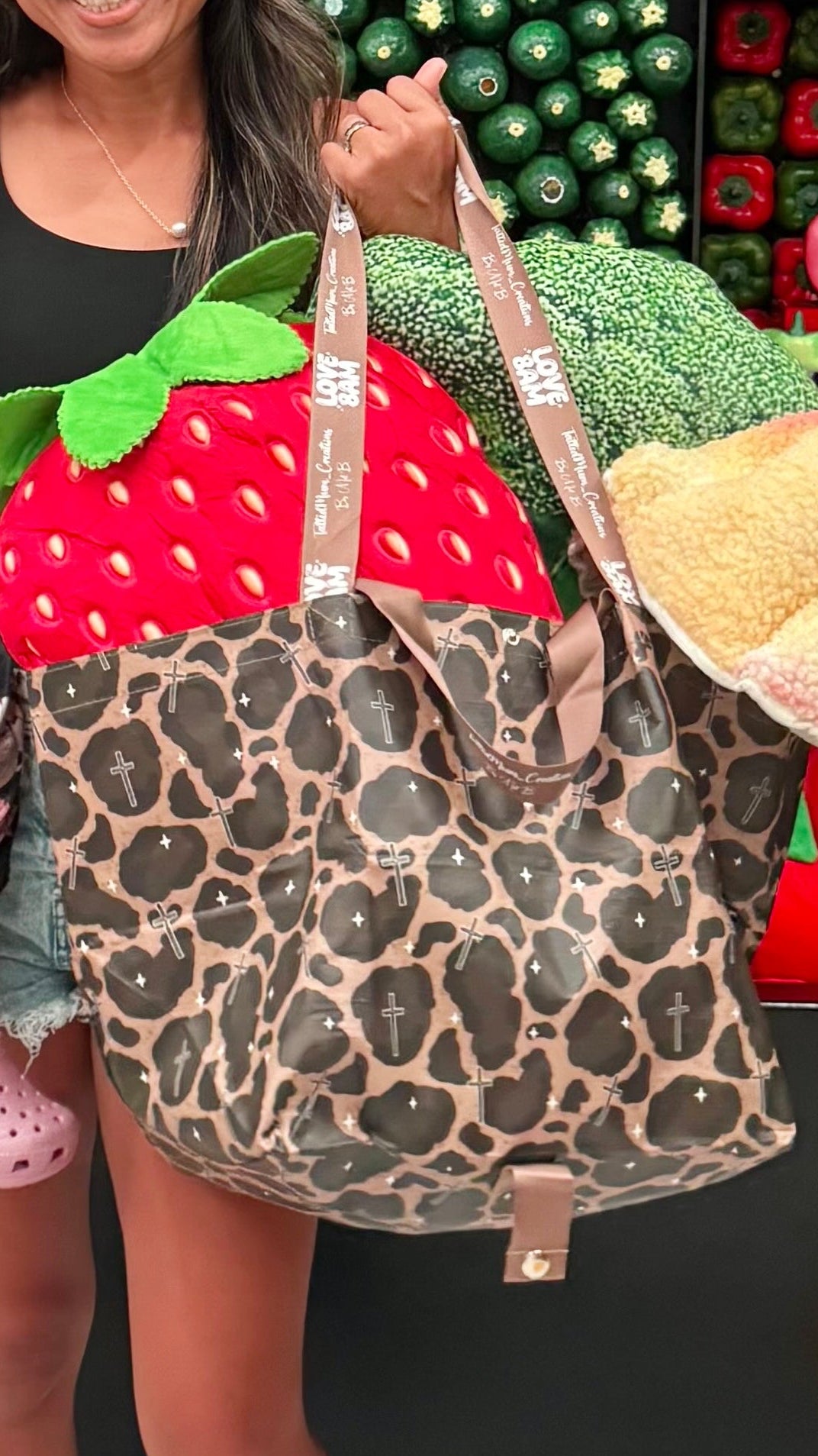 Bebeh Bag Collab with Love8amhawaii Cheetah Cross