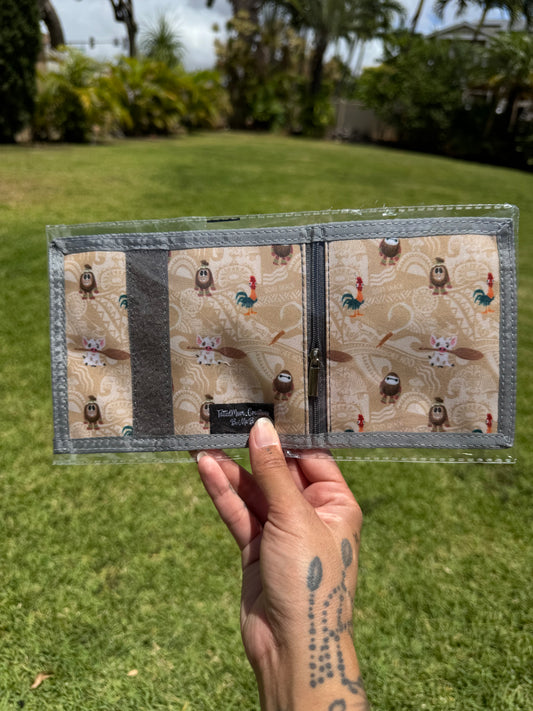 Kids Velcro Wallet - Tan Maui Tattoos
