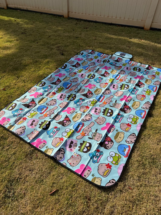 Beach Mat Teal Sanrio